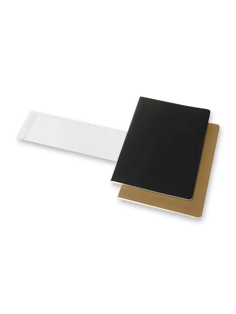 Записник Moleskine Cahier (2 шт) Subject А4, Чорний, Бежевий (CH5STNB) - фото 2