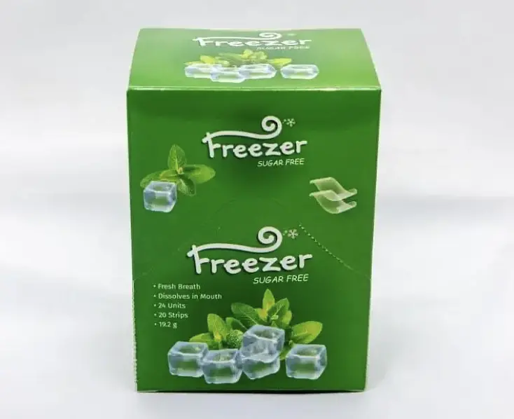 Смужки Freezer м'ятні, для свіжого подиху, у наборі 24 коробочки по 20 смужок-аркушів у кожній - фото 4