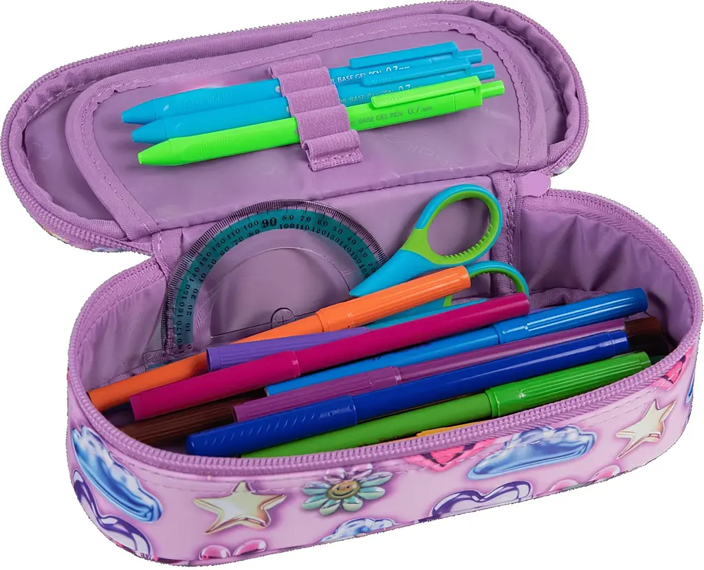 Пенал на блискавці CoolPack Campus Balloons з органайзером для ручок 23x9x5 см (F062970) - фото 2