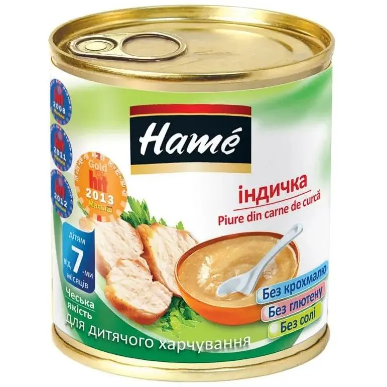 Дитяче пюре Hame індичка, 100 г (8595139726133)