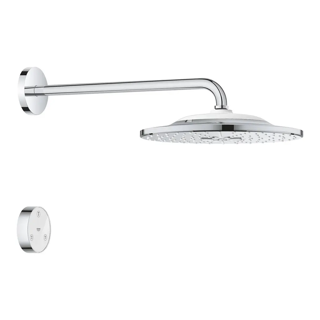 Верхній душ із душовим кронштейном Grohe Rainshower 310 SmartConnect 26640000, Хром - фото 3