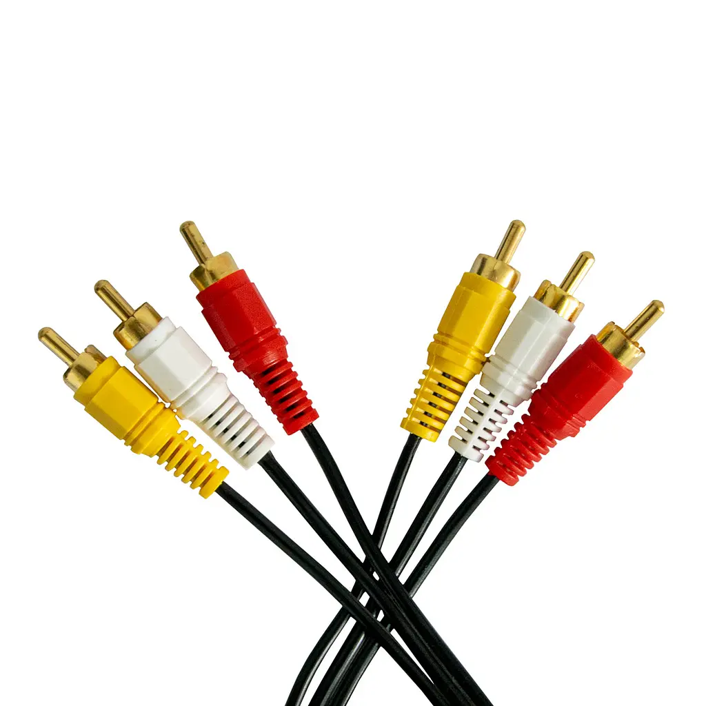 Кабель мультимедійний 3RCA to 3RCA 1.25м кабель тюльпан-тюльпан для приставки/ТВ AV кабель тюльпан - фото 4