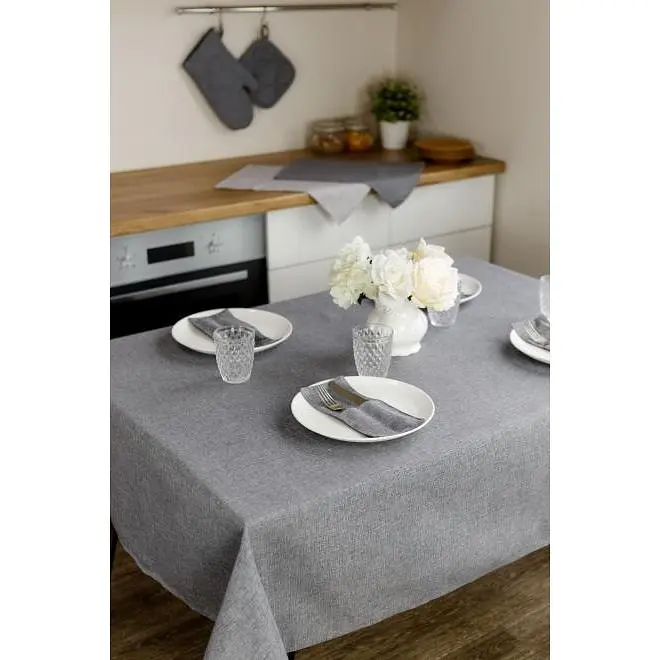 Скатерть Прованс Barcelona Graphite 220х136 см (38672) - фото 2