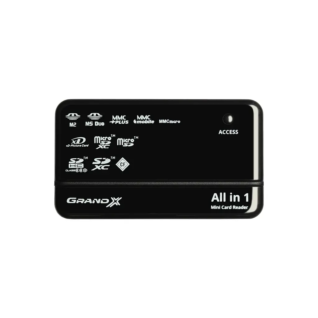 Картрідер зовнішній Grand-X Usb 2.0 All in 1 багатоформатний універсальний - фото 2