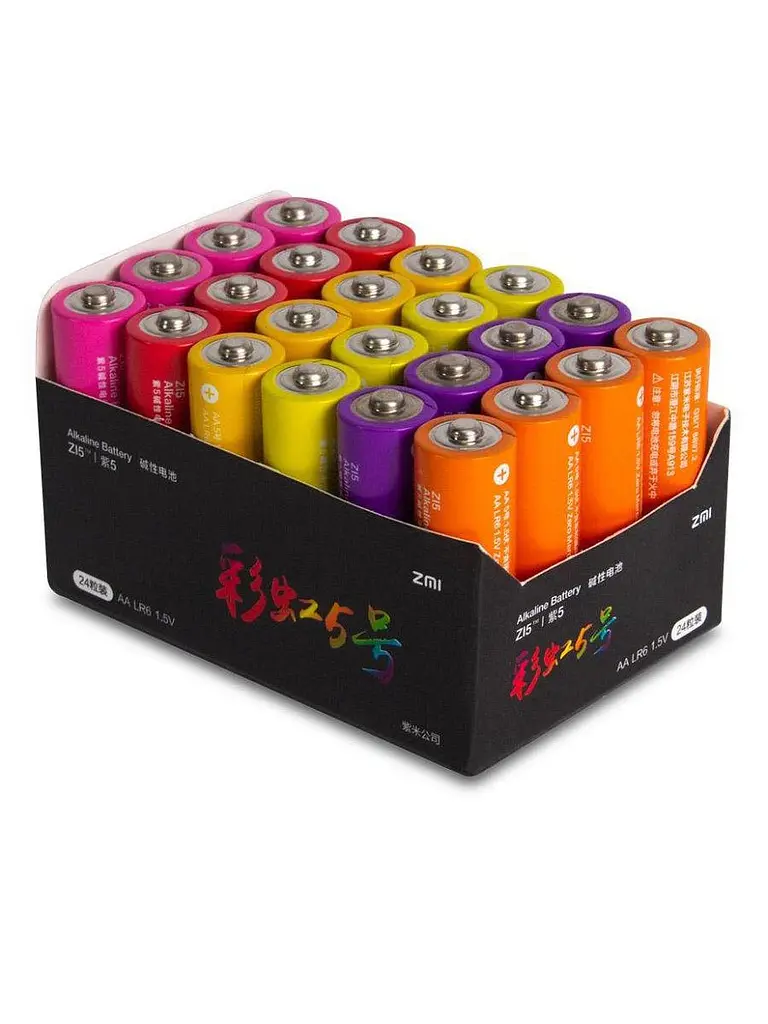 Набір батарейок Xiaomi ZMi Rainbow AA 24 штуки (AA524) - фото 3