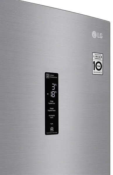 Холодильник LG GA-B459SMQZ 186х68х60см 2 дв холодильне відділення 234 л морозильне відділення 107 л A++,NF платиновий сірий (GA-B459SMQZ) - фото 7