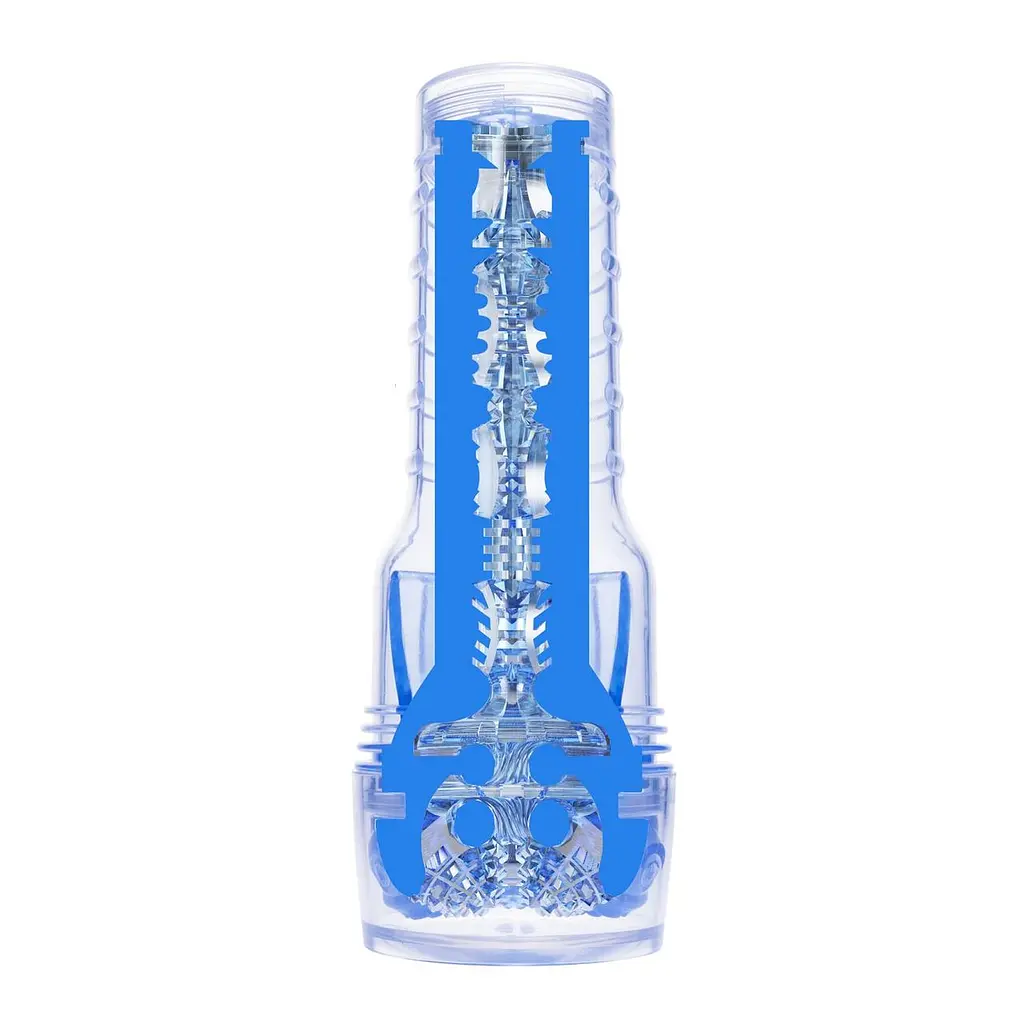 Мастурбатор Fleshlight Turbo Core Blue Ice, оральний секс (глибоке горло) - фото 5