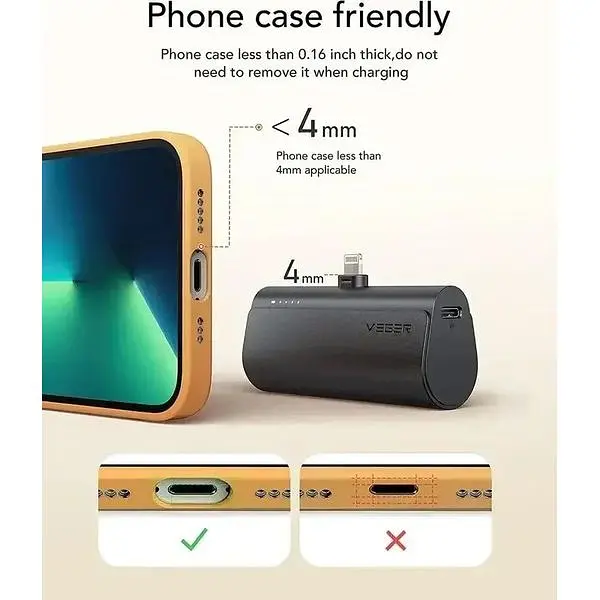 Портативное зарядное устройство Veger 5000 мА·ч с быстрой зарядкой 20 Вт набор 2 шт. - фото 2