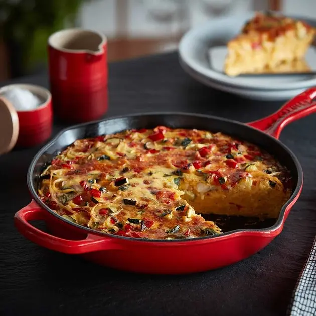 Сковорода універсальна Le Creuset Round Skillet 23 см вишнева 20182230600422 - фото 7