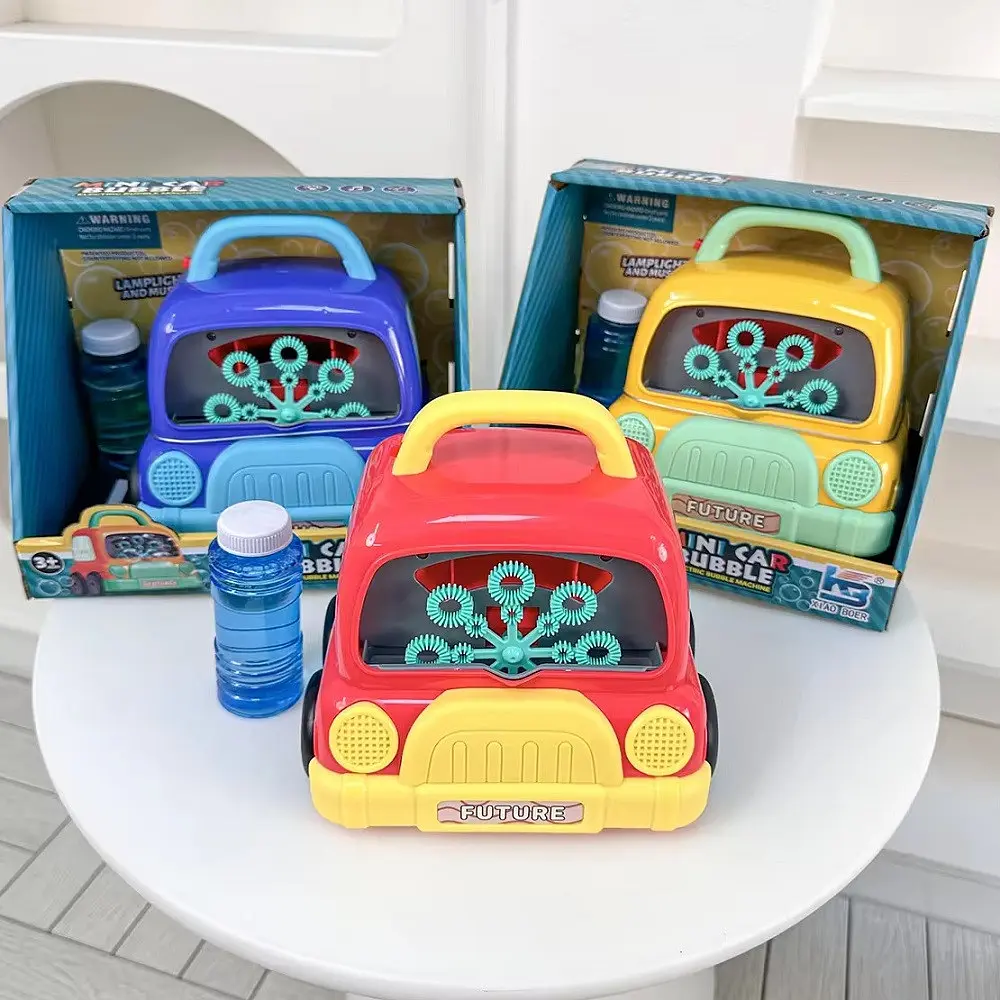 Встановлення для Пуску Мильних бульбашок Машинка Mini Car Bubble зі світлозвучними ефектами - фото 3