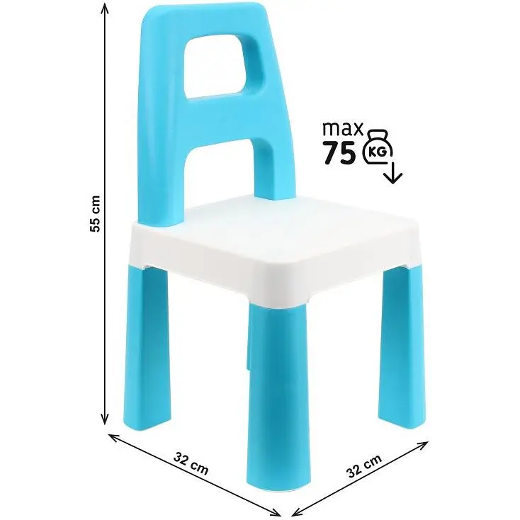 Дитячий стілець ТехноК Kids Chair до 75 кг блакитний 9710TXK   - фото 4