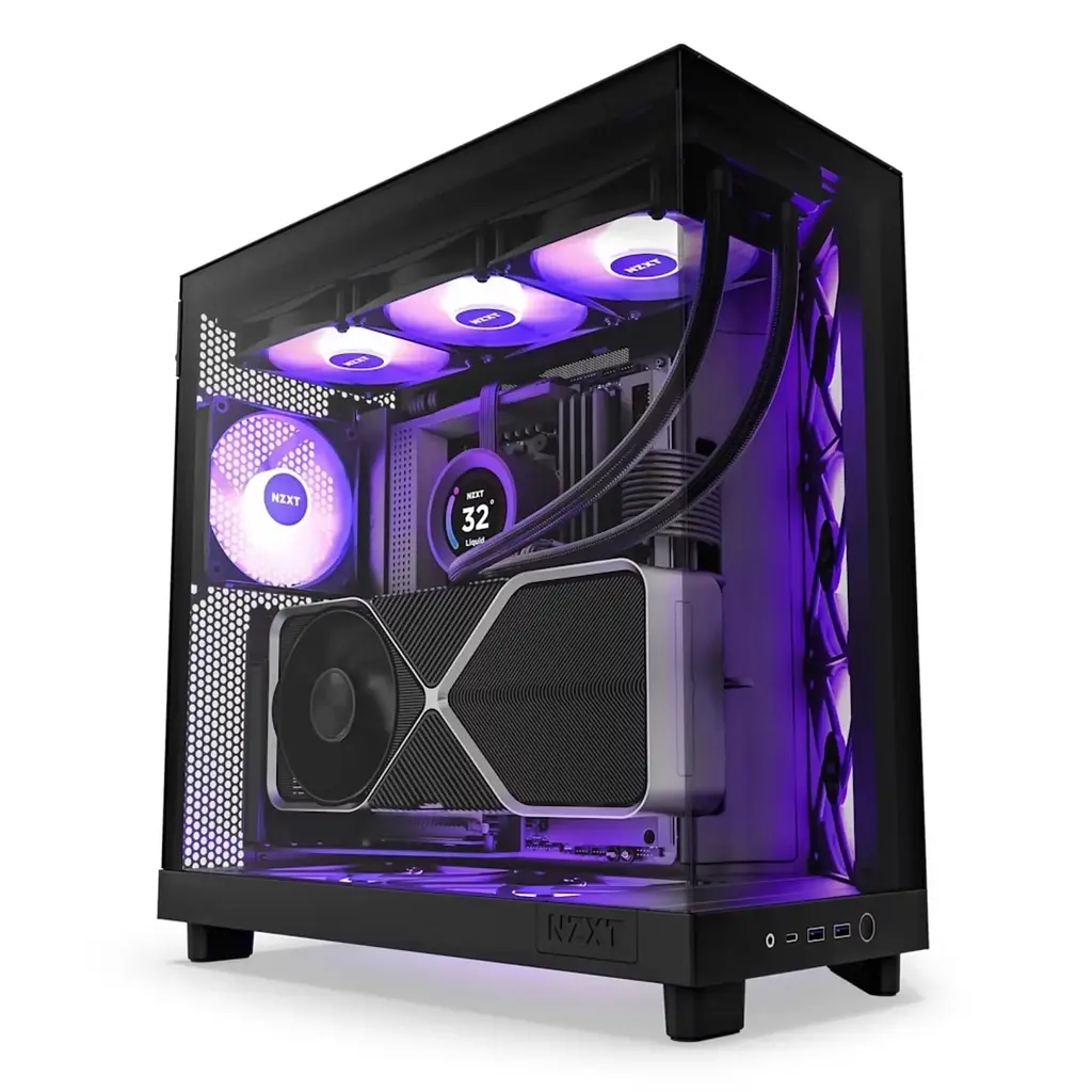 Корпус NZXT H6 Flow RGB Black (CC-H61FB-R1) без БЖ - фото 5