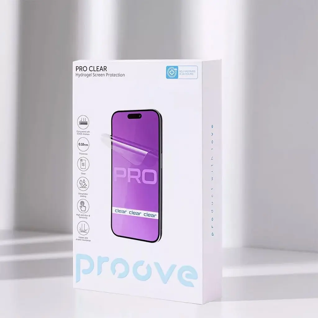 Гідрогелева захисна плівка Proove Hydrogel Screen Protective PRO Size S Clear (GGPR11801150) [61195] - фото 4