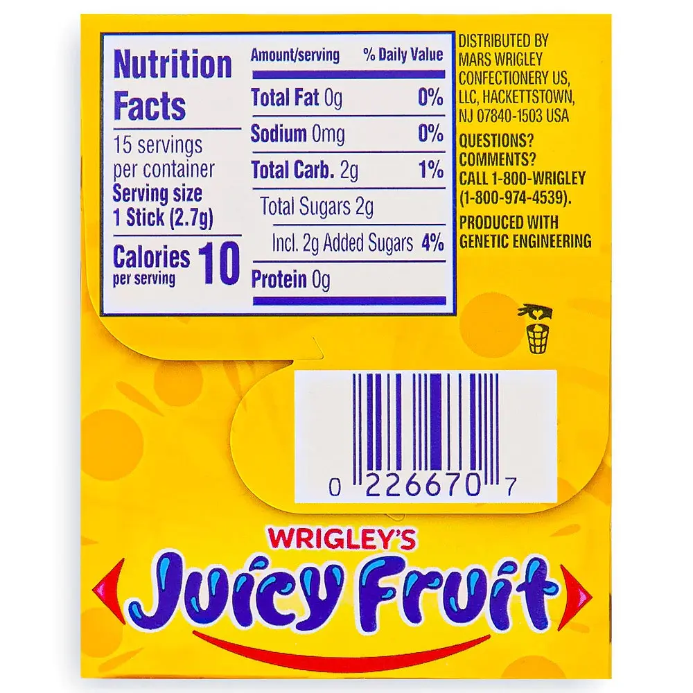 Жувальна гумка Wrigley Juicy Fruit Stick Pack 15 шт - фото 3