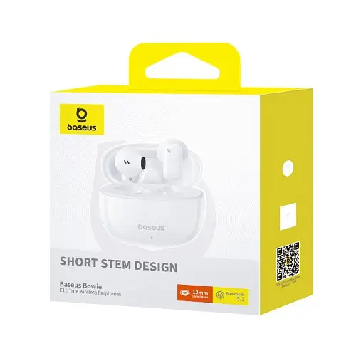 Наушники Baseus Bowie E11 True Wireless Earphones белые A00053500213-Z1 - фото 5