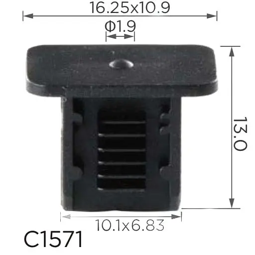 Кліпса для обшивки Volkswagen, Skoda, Seat, Audi (ОЕМ:357867646, 357-867-646, 3578676469B9, 6K0867838) (C1571)