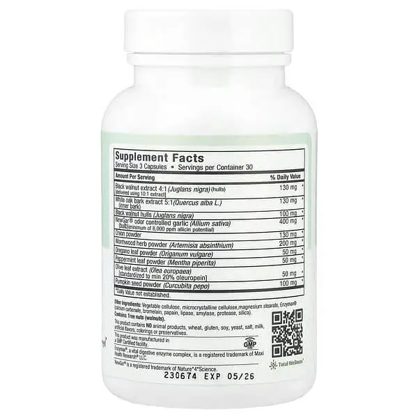 Очищення та підтримка Para-Maxi Cleanse 90 Maxicaps Maxi Health vit0005172 - фото 2
