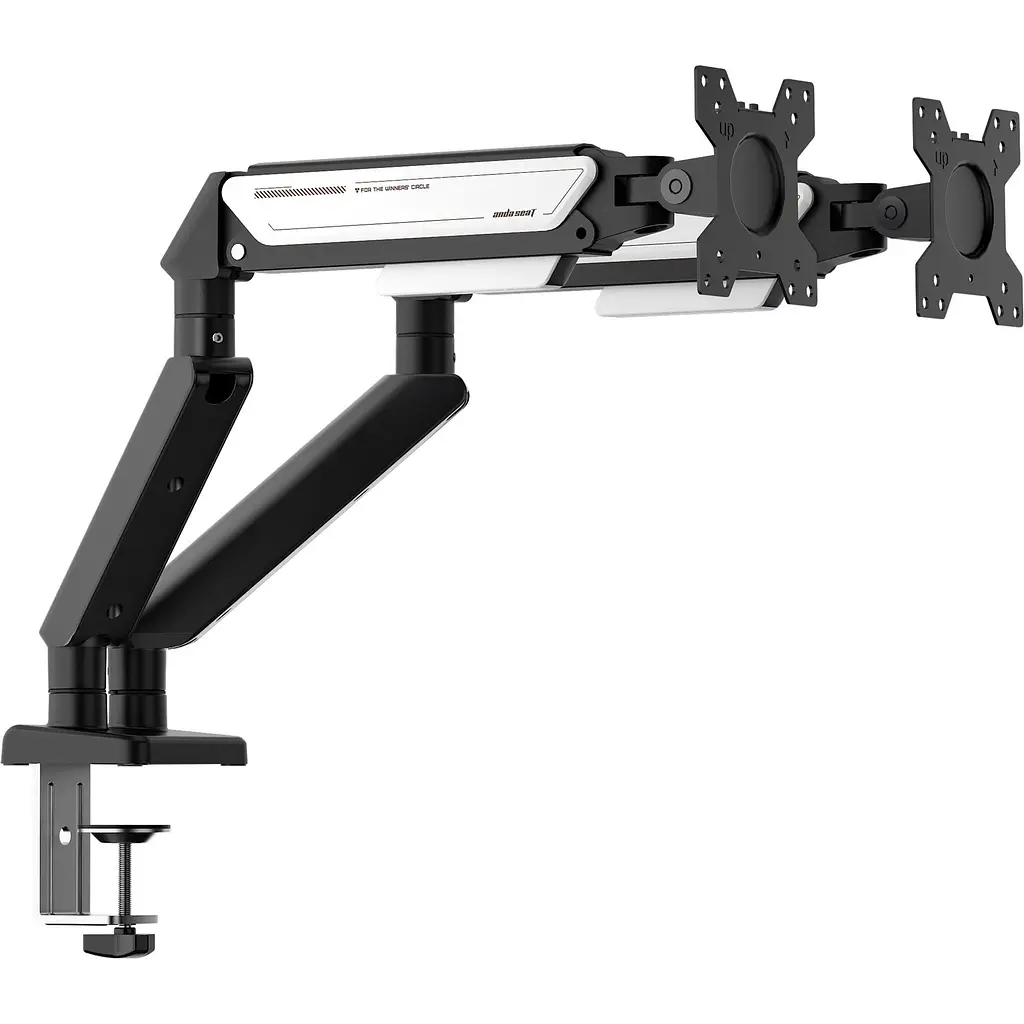 Настольное крепление для монитора Anda Seat Stealth II Duo Black White (AD-W-A6D-2S-BW) [148293] - фото 3