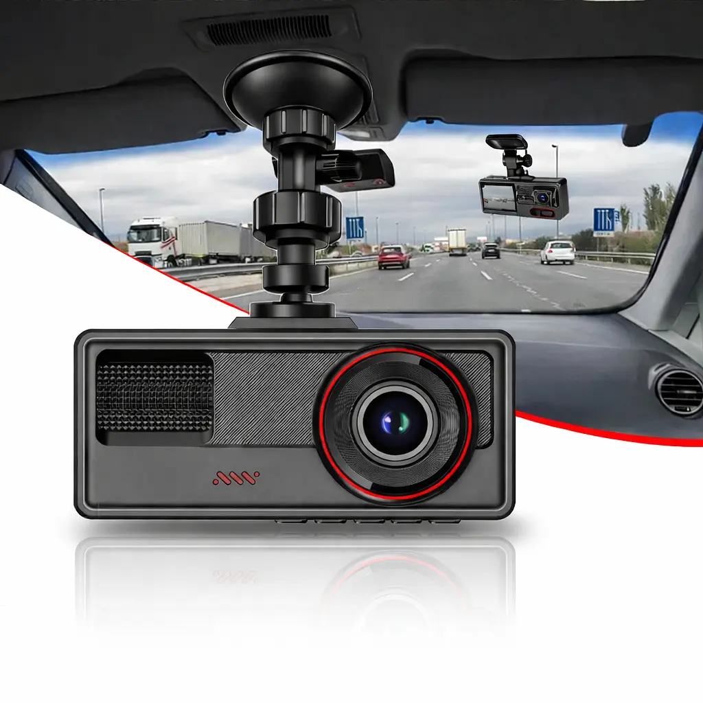 Відеореєстратор на 3 камери і з Wi-Fi - Vehicle BlackBOX (спереду + позаду + салон) з нічною зйомкою FullHD - фото 7