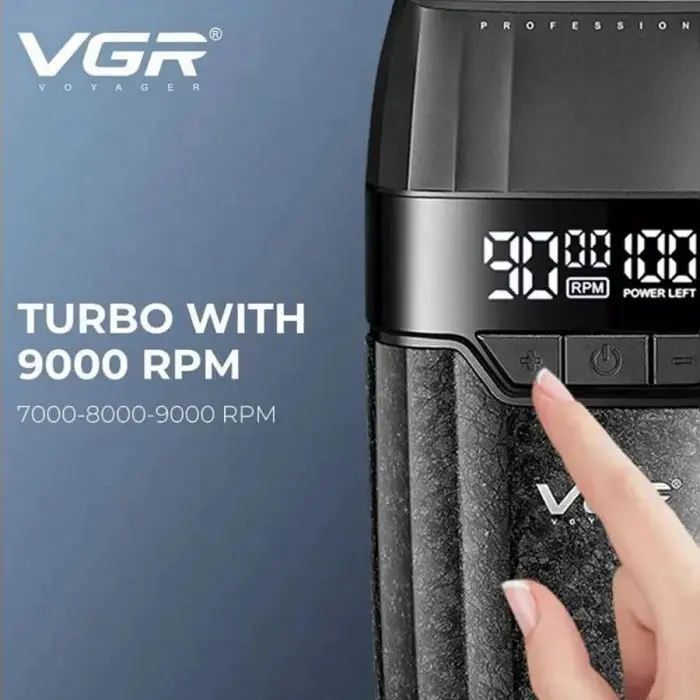 Електробритва шейвер VGR V-640S, подвійне лезо, 9000 RPM, LED-дисплей - фото 7