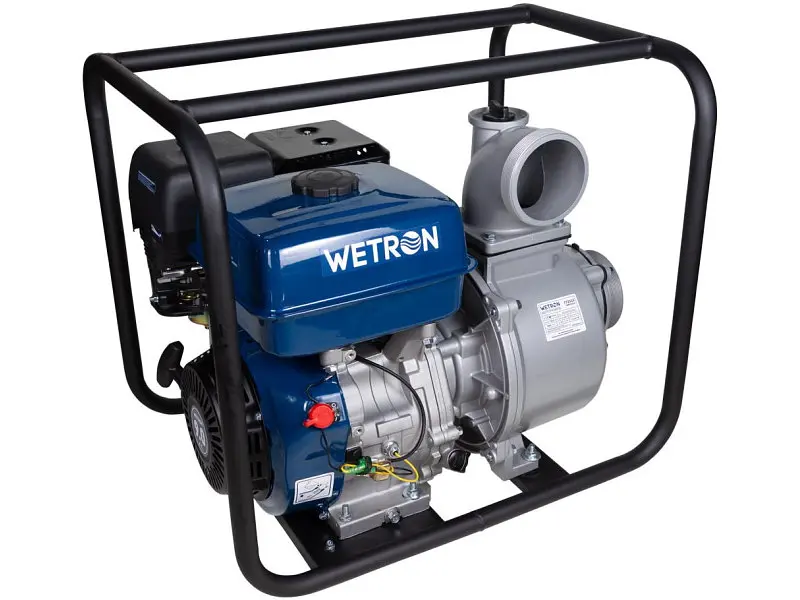 Бензинова мотопомпа Wetron 9 к. с. Hmax 26 м Qmax 110 м3/год (772553)