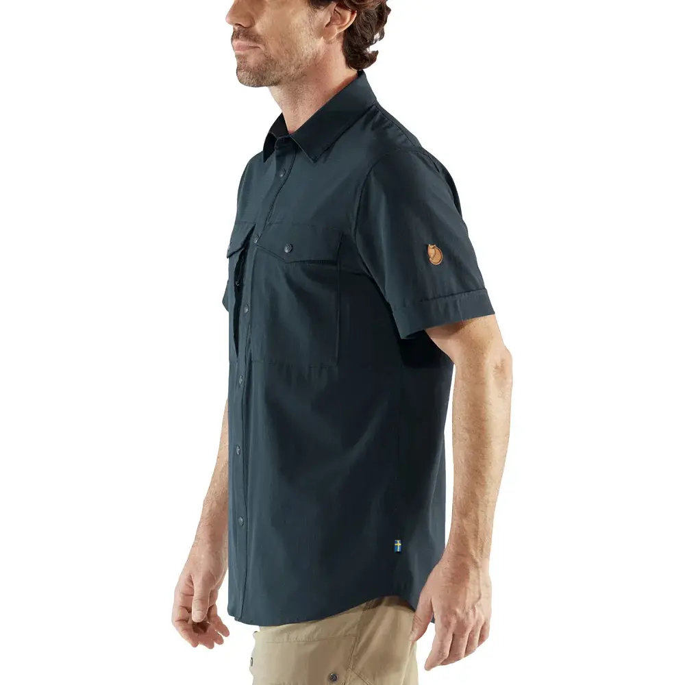 Сорочка Fjallraven Abisko Trekking Shirt SS XXL Dark Navy - фото 5