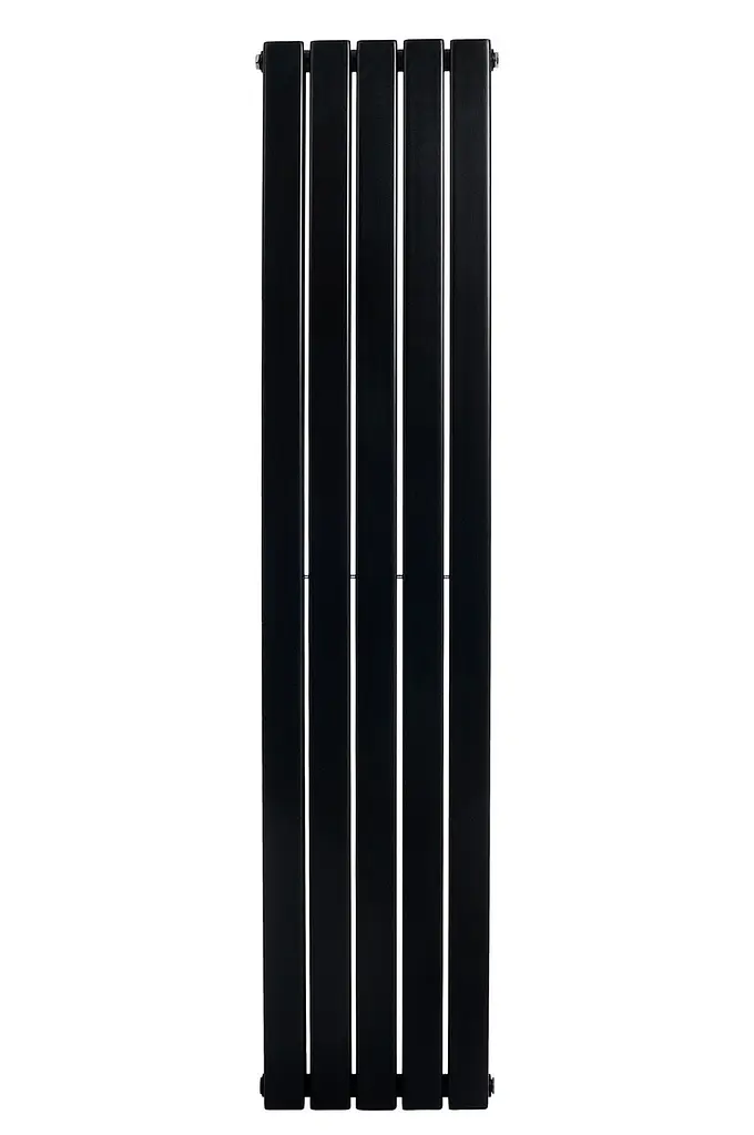 Дизайнерський вертикальний радіатор опалення Arttidesign Livorno II 5/1600/340/50 чорний матовий - фото 5