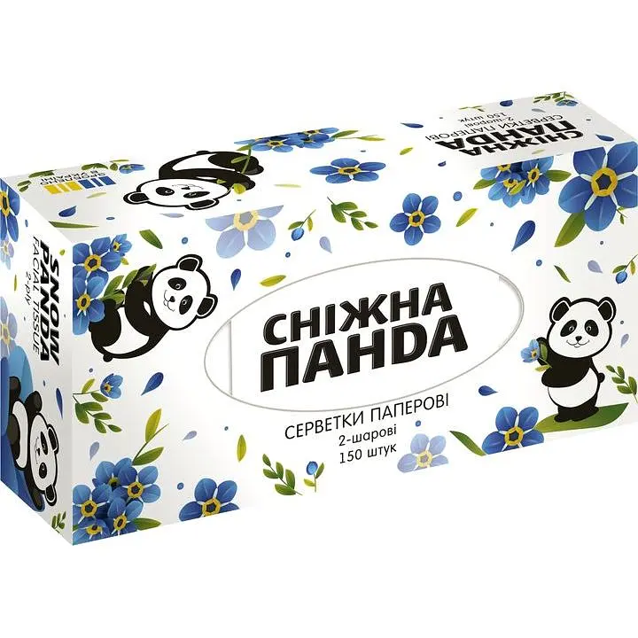 Серветки косметичні Сніжна Панда  в асортименті 150 шт. - фото 6