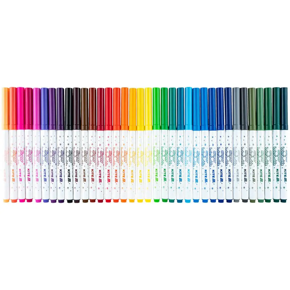 Фломастеры Kite Creative Superwashable 36 цветов (K-1154) - фото 2
