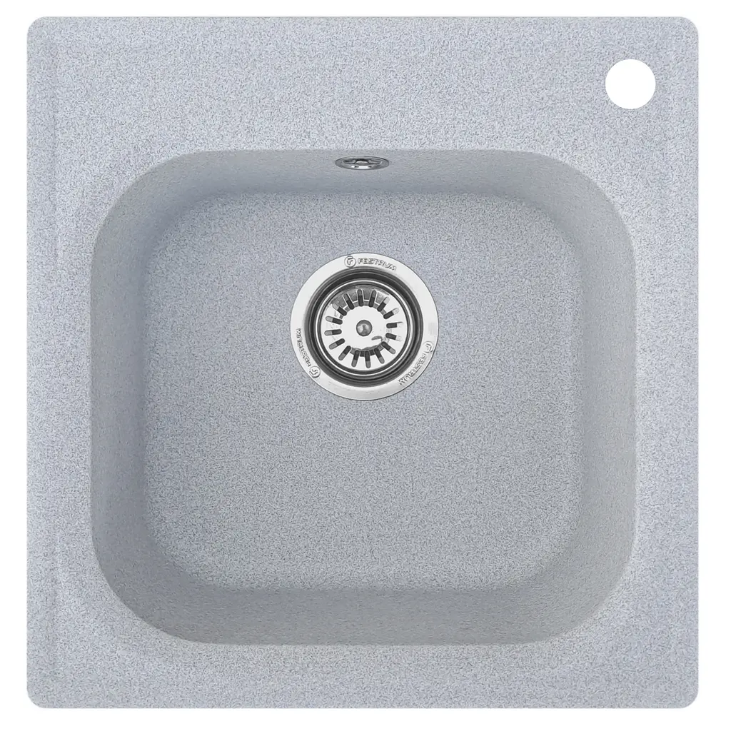 Мийка кухонна Valetti 1N гранітна, сіра 430х445 мм - фото 5