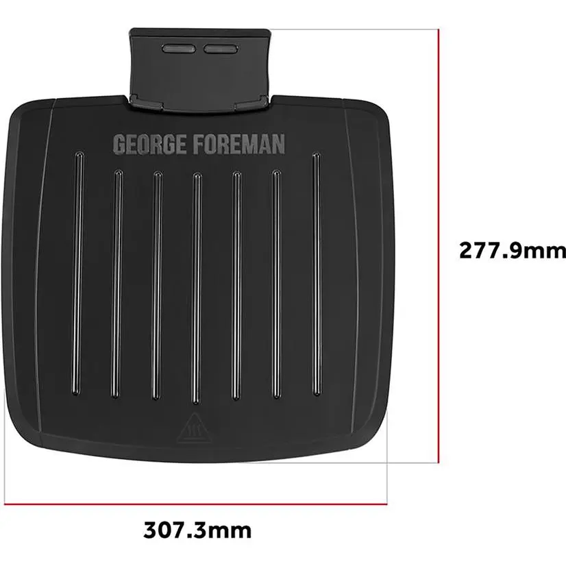 Гриль Russell Hobbs George Foreman притискний Immersa Medium 1300Вт з'ємні пластини метал пластик чорний (28310-56) - фото 4