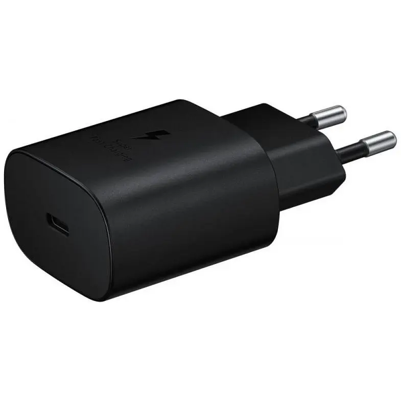 Зарядний пристрій Samsung USB-C Wall Charger with Cable USB-C 25W Black (EP-TA800XBEGRU) - фото 3