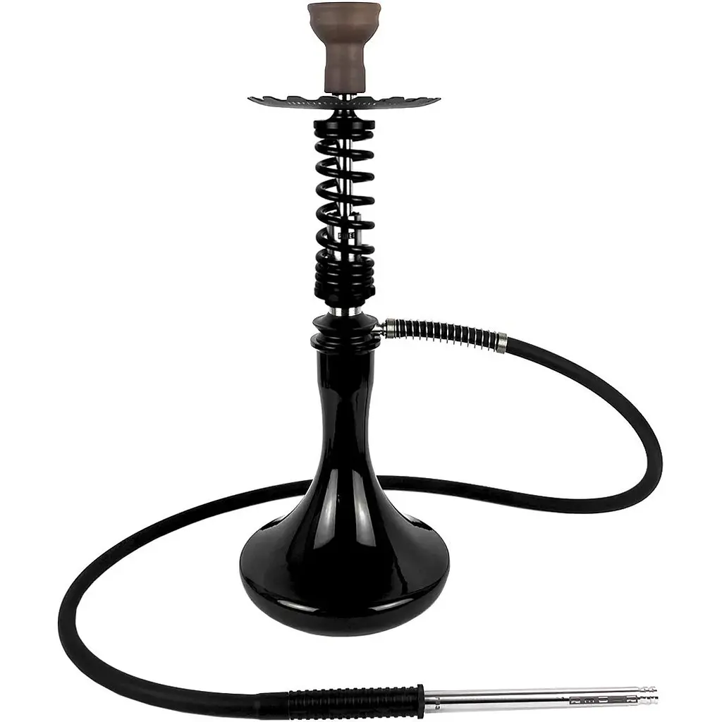 Кальян Trumpet Hookah Rider S Black Gloss (колба Drop Black) - фото 2