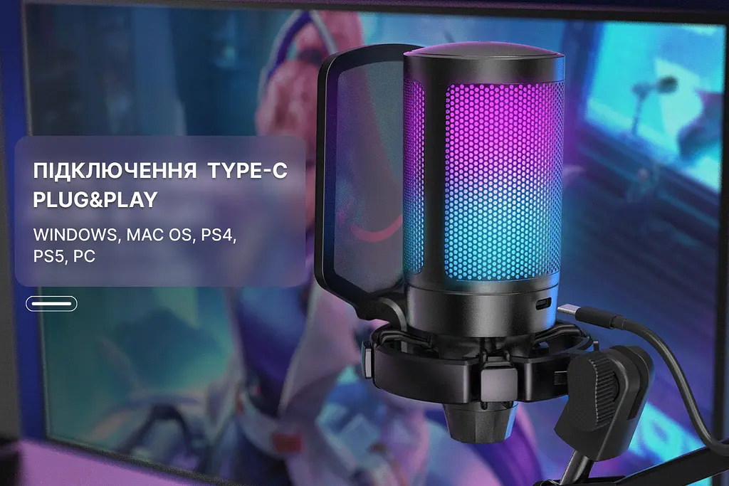 Мікрофон Fifine USB (A6T) - фото 13