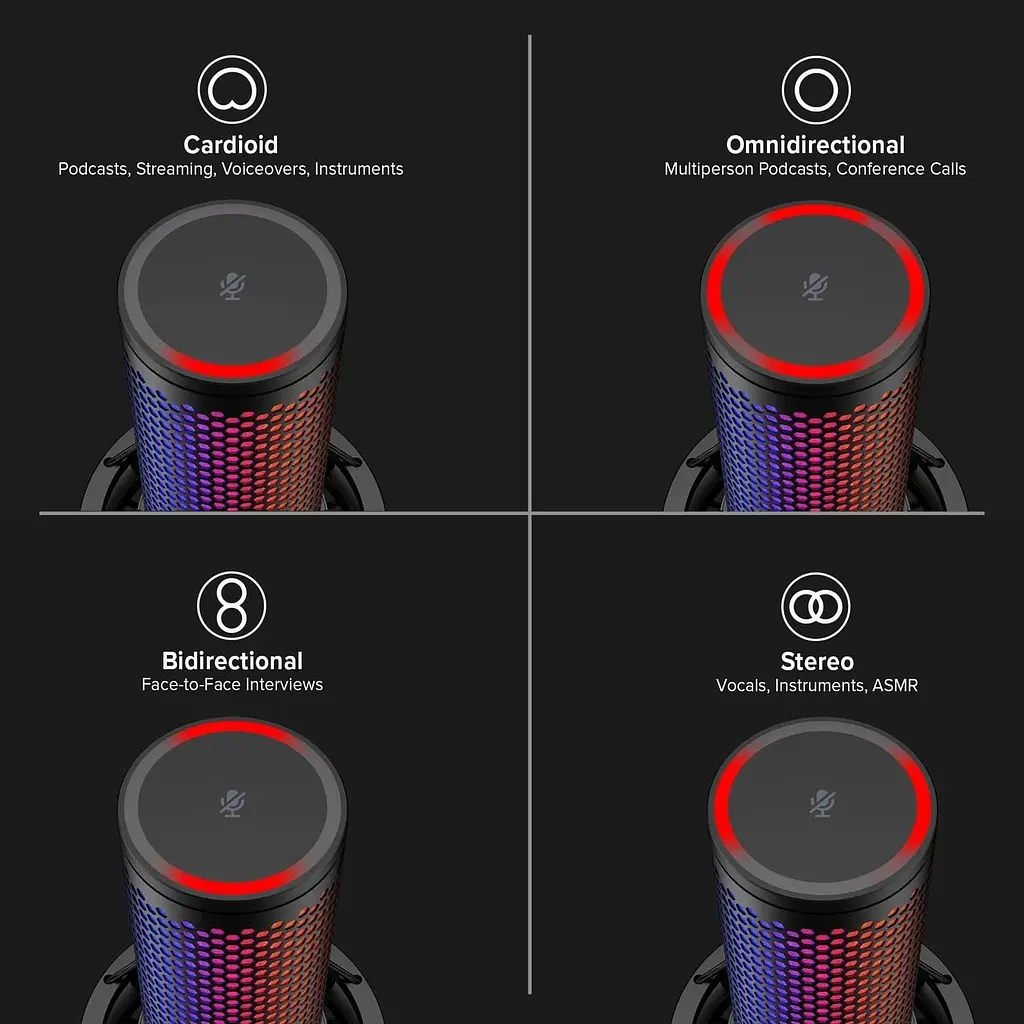Мікрофон HyperX QuadCast 2 S Black (9A273AA) - фото 9