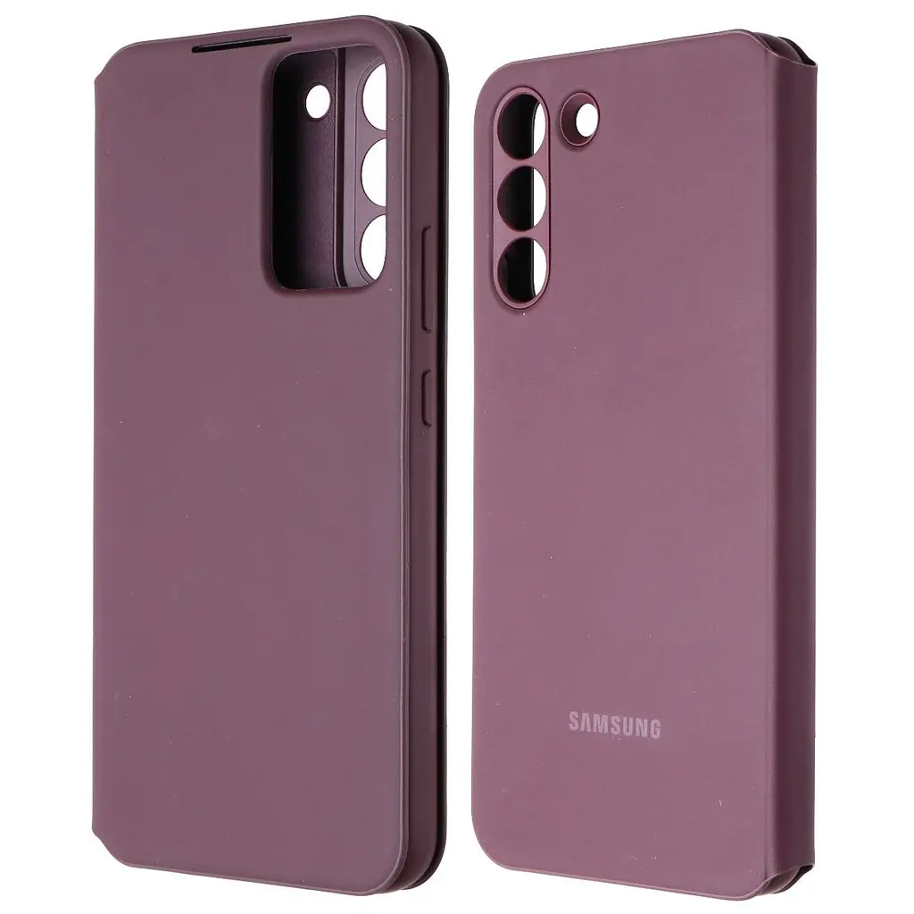 Оригінальний чохол-книжка Samsung Smart Clear View Cover для Galaxy S22 Plus (6.6") Burgundy EF-ZS906CEEGRUduplication - фото 4