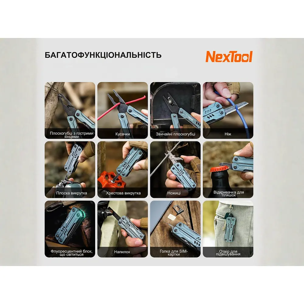 Мультитул NexTool Mini Sailor S11 Pro NE20382A - фото 9