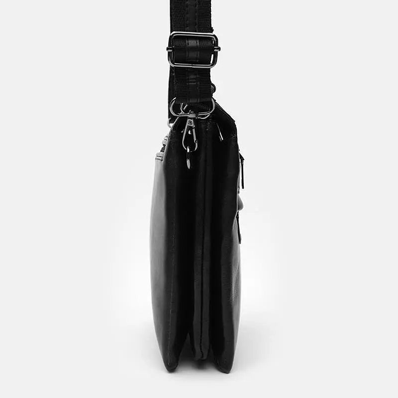 Чоловіча сумка Ricco Grande T1tr0025bl-black 19.5х24х7 см Чорний - фото 4