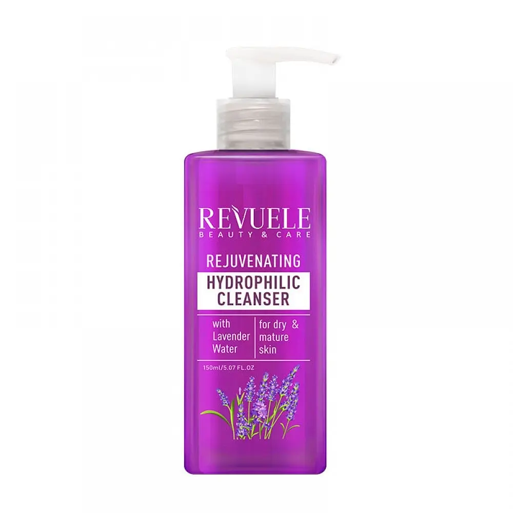 Омолоджуючий гідрофільний гель для вмивання з лавандовою водою Hydrophilic Cleanser Revuele 150 мл