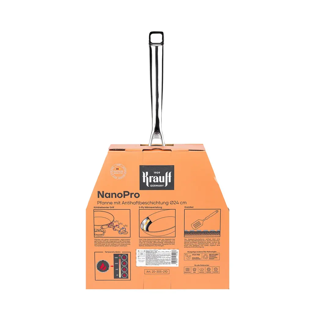 Сковорода універсальна Krauff Nano Pro 3-ply 24 см срібляста 25-305-210 - фото 9