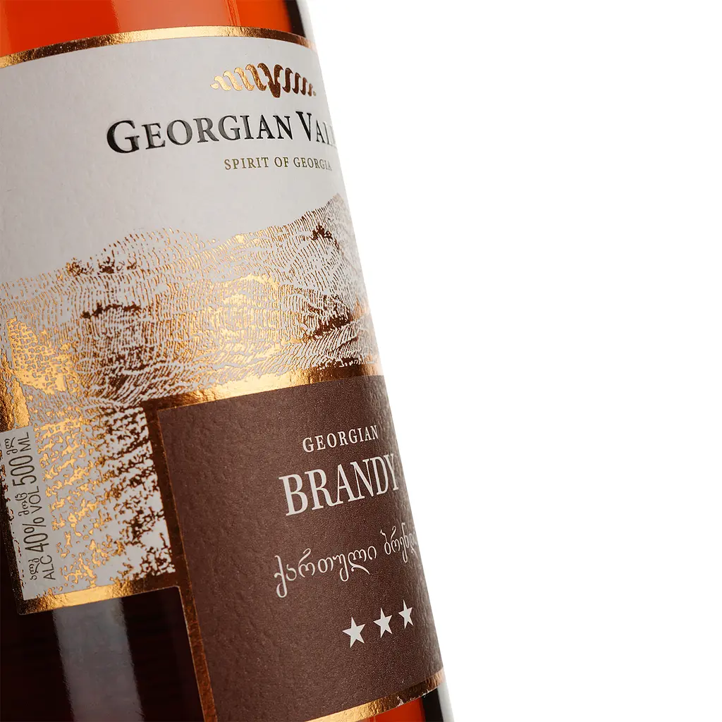 Бренди Georgian Valleys 3 yo, 40%, 0,5 л - фото 3