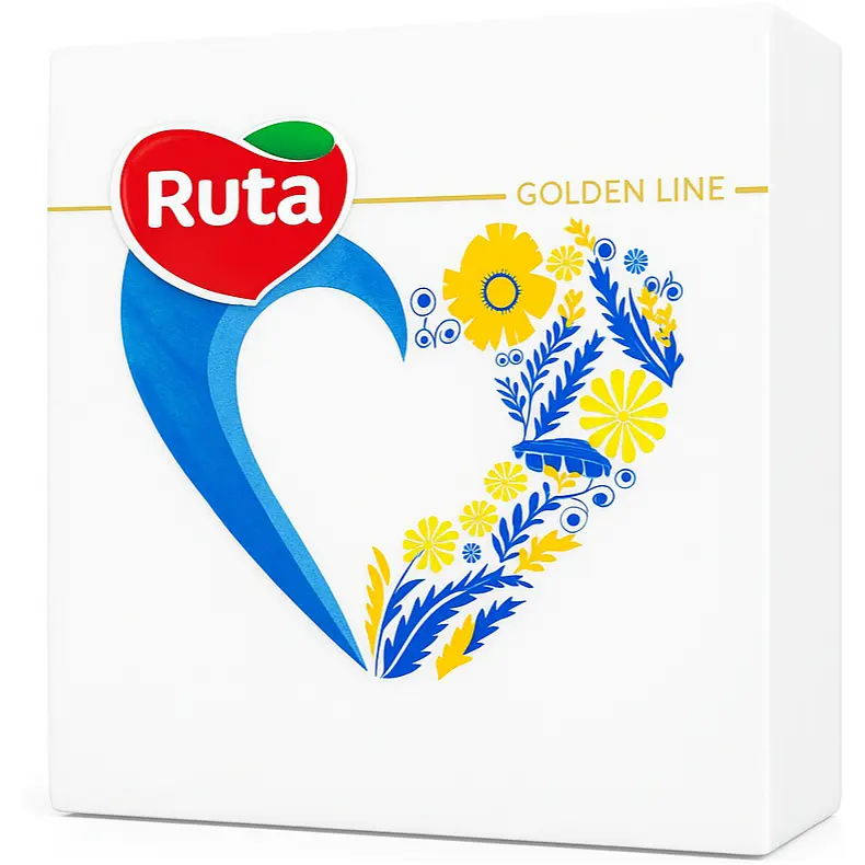 Серветки паперові Ruta Серце 33 x 33 см 20 шт.