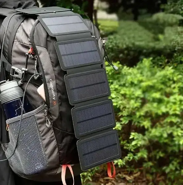 Зовнішній акумулятор Xiamen 5V 1A Power Bank Solar із зарядом від сонячної енергії - фото 3