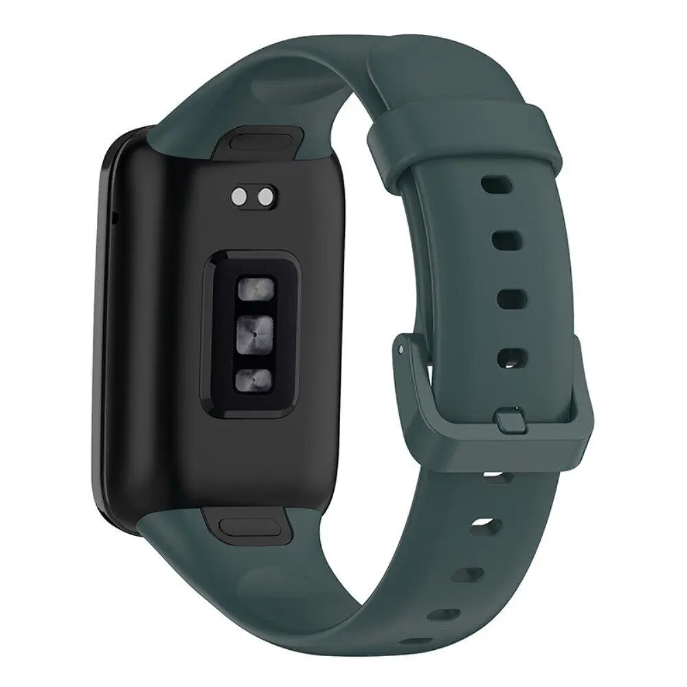 Силіконовий ремінець для фітнес браслетів Xiaomi Mi Band 7 Pro, Silicone, green, зі зручною застібкою, на фітнес трекер та смарт годинник, ArmorStandart (ARM66796) - фото 2