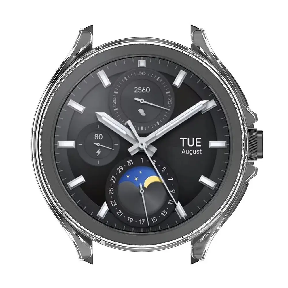 Комплект Tamister для годинника Xiaomi Watch 2Pro (бампер прозорий + металевий ремінець 22 мм соіблястий) - фото 5