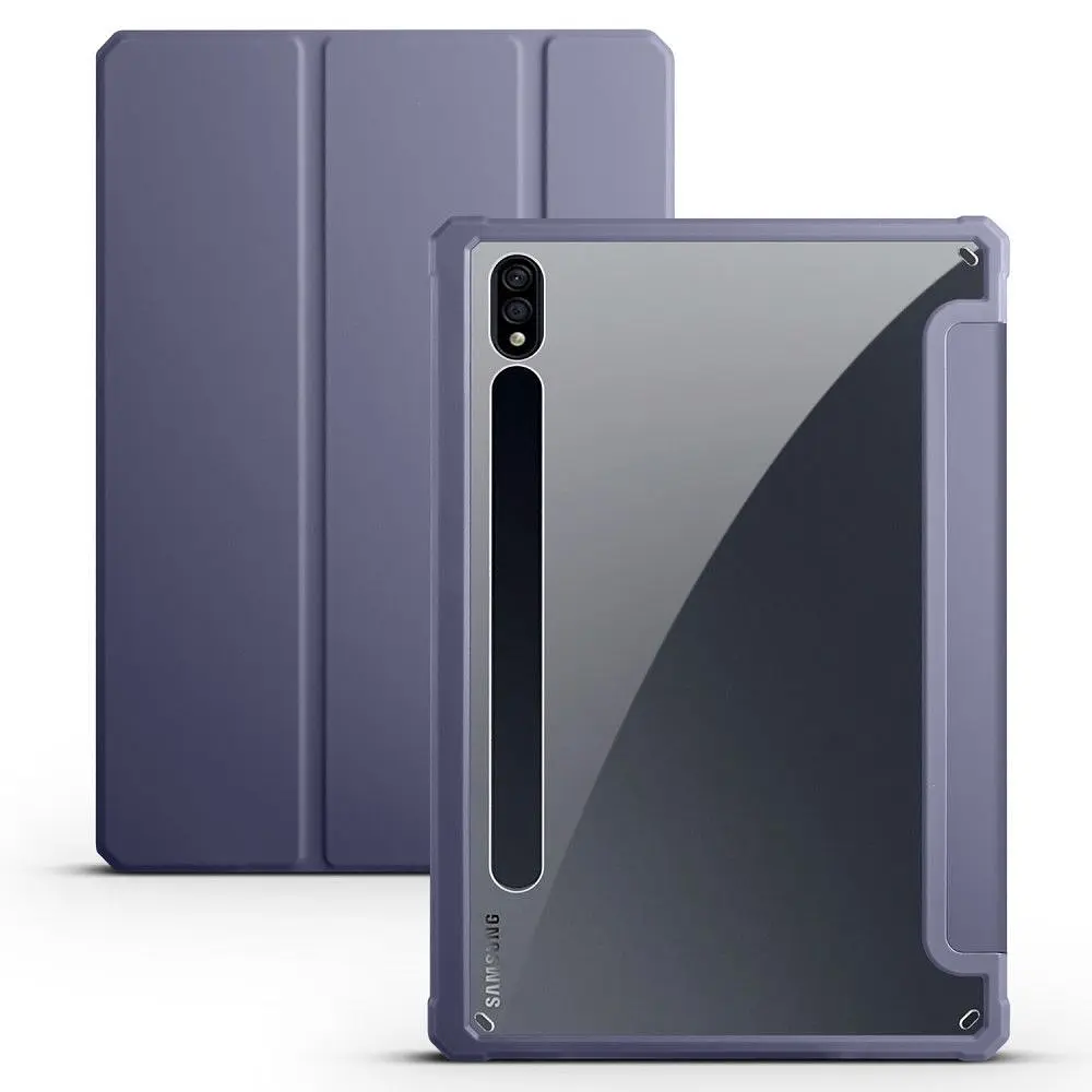 Чехол TPUCristal SlimTPU Spen holder Samsung Galaxy Tab S10 Plus/S9+ FE/S9 Plus 12.4 Синий - фото 2