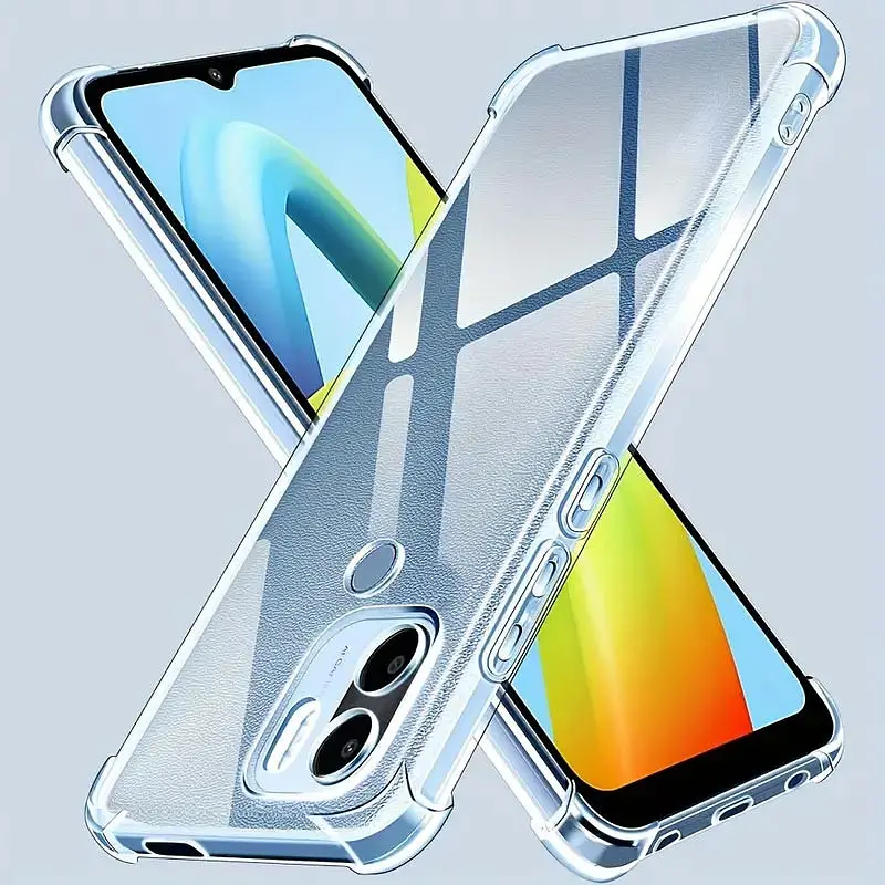 TPU чехол GETMAN Ease logo усиленные углы Full Camera для Xiaomi Redmi A1 / A2 Бесцветный (прозрачный) - фото 3