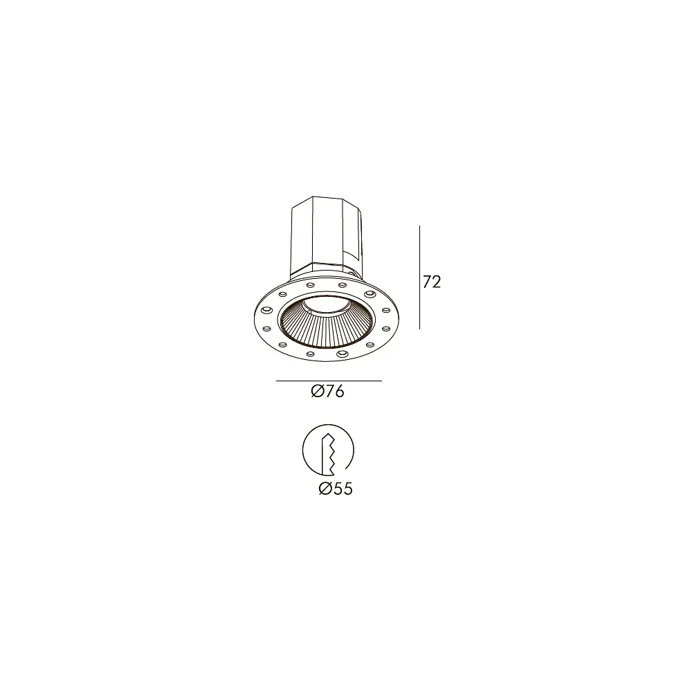 Точечный светильник Skarlat RFL76087 7W WH+BK 4000K - фото 2