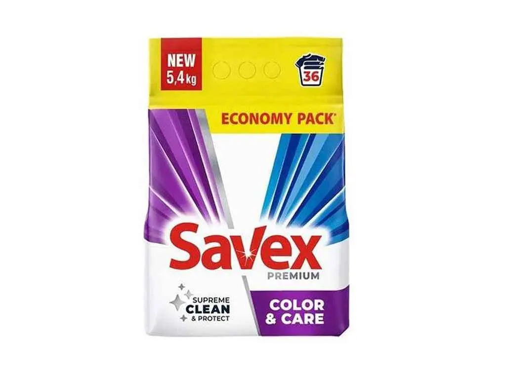 Пральний порошок SAVEX 5,4 кг автомат Supreme clean & protect Premium Color&Care