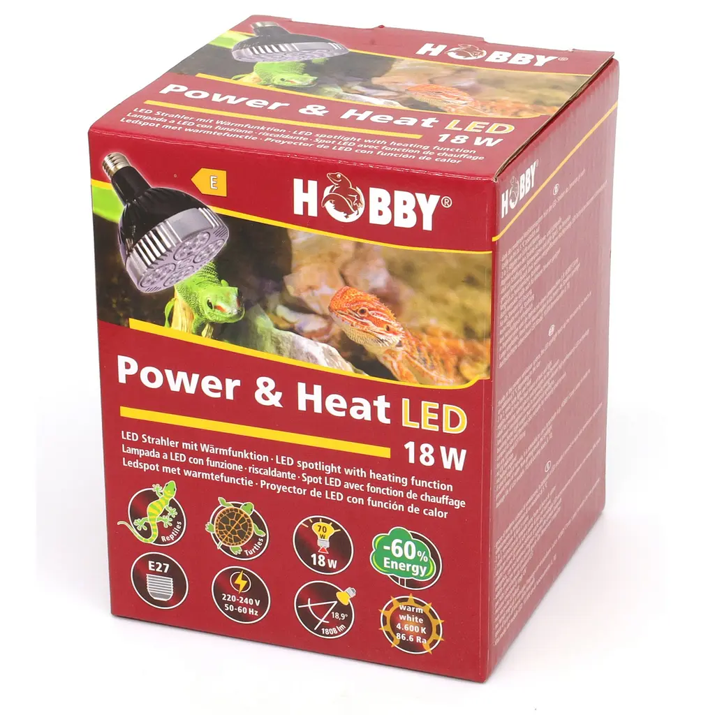 Лампа LED для тераріумів Hobby Power + Heat LED 18 W (37588) - фото 2